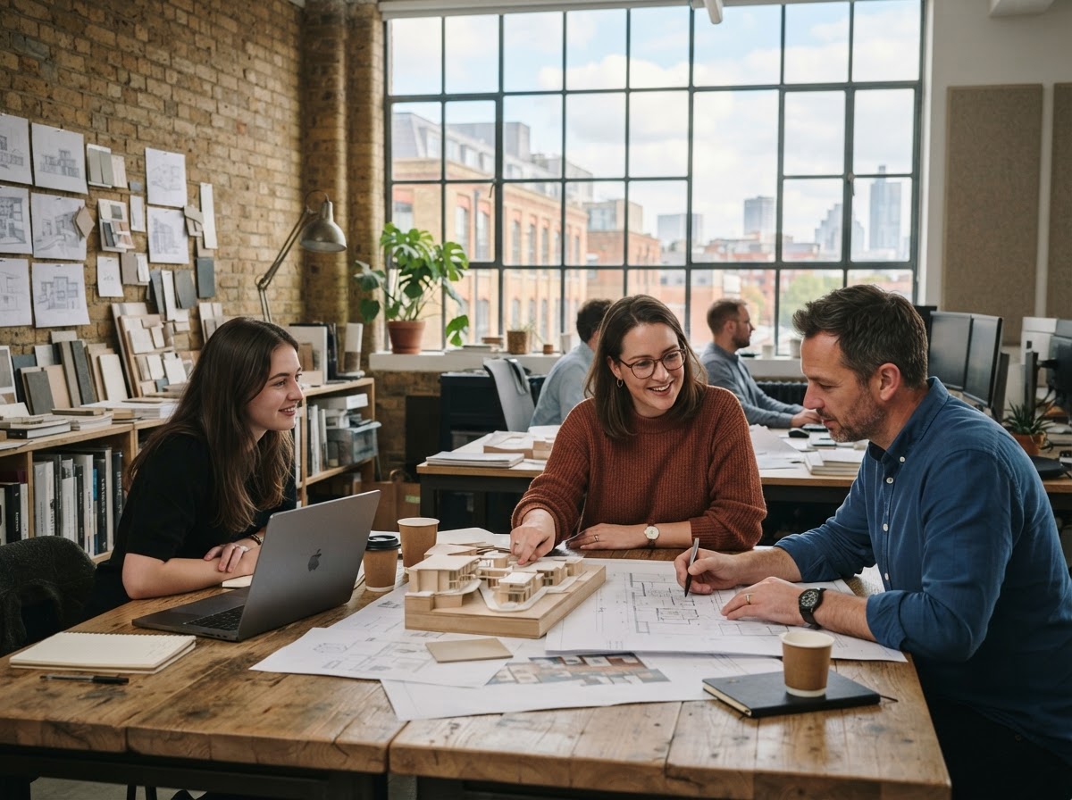 Glow Nest Global team reviewing market analysis on a workstation